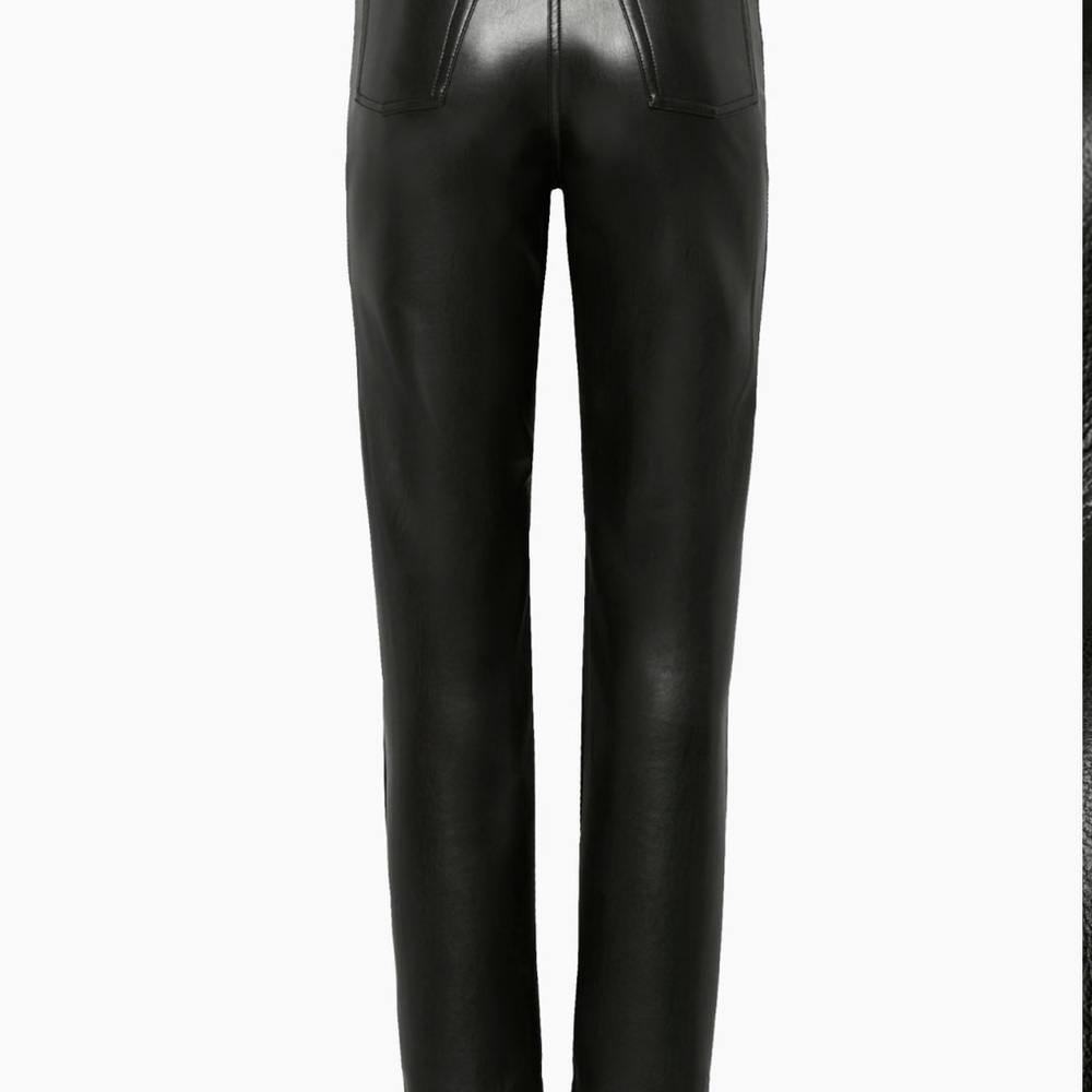 Aritzia Wilfred The Melina Pant high waisted vegan leather pants in Black - Picture 7 of 11